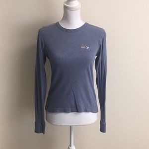 Abercrombie and Fitch blue/gray LS